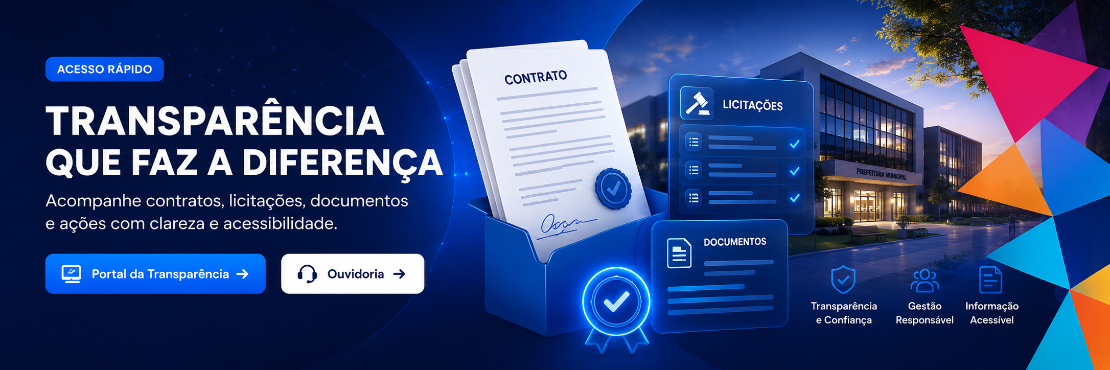 Banner do Portal da Transparência do CONSORMULTI