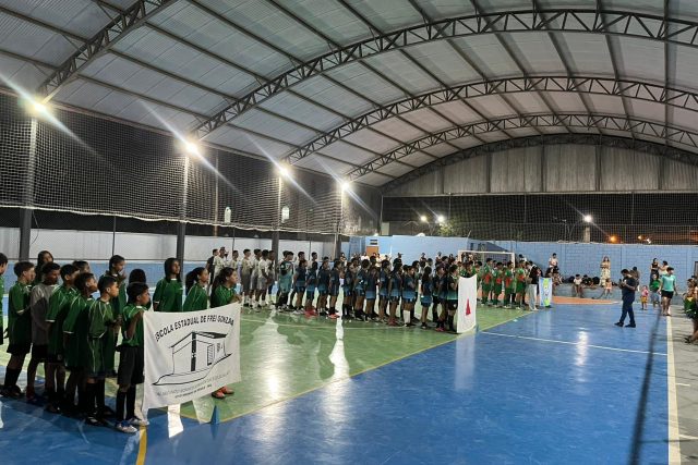 JENOM reúne 71 estudantes em disputas de futsal em Novo Oriente de Minas