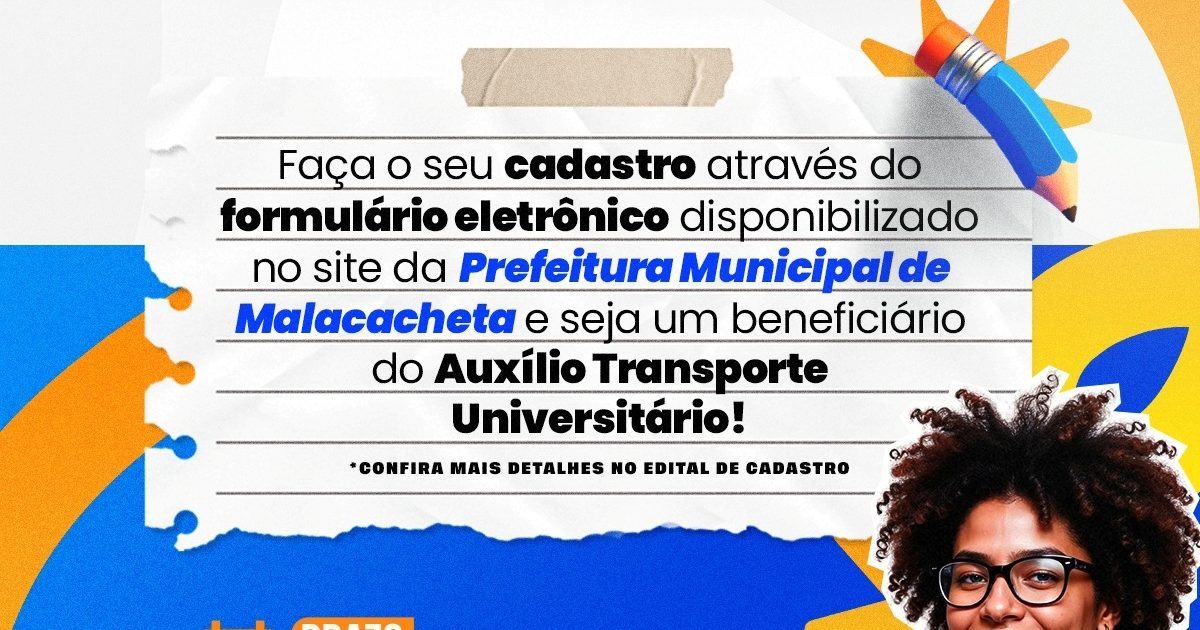 Malacacheta abre cadastro do auxílio-transporte universitário do 2º semestre