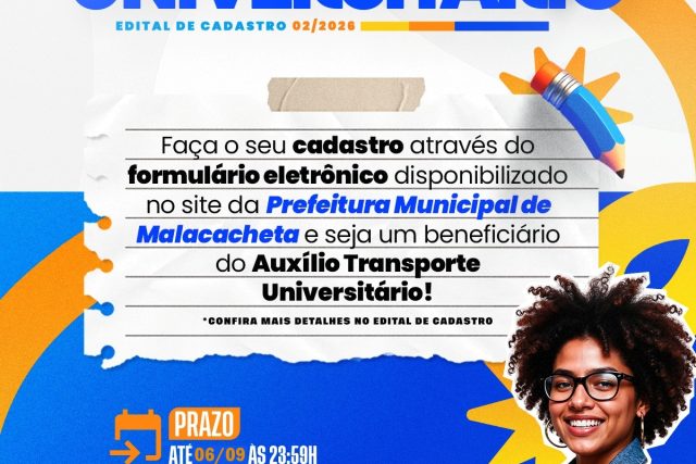 Malacacheta abre cadastro do auxílio-transporte universitário do 2º semestre