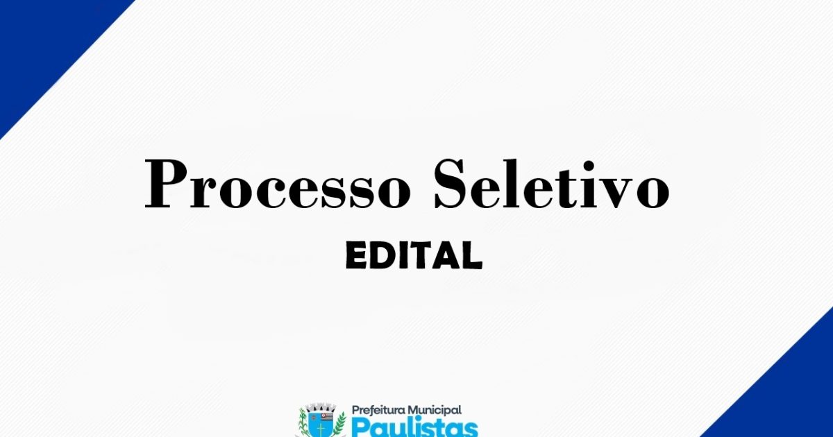 Paulistas abre seleção temporária para professor da Educação Infantil