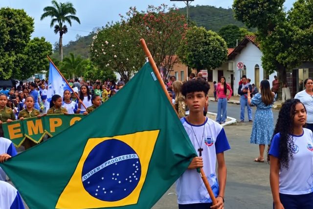 Poté realiza momento cívico na Semana da Pátria