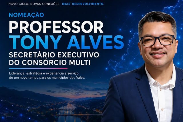 Professor Tony Alves assume Secretaria Executiva do ConsorMulti