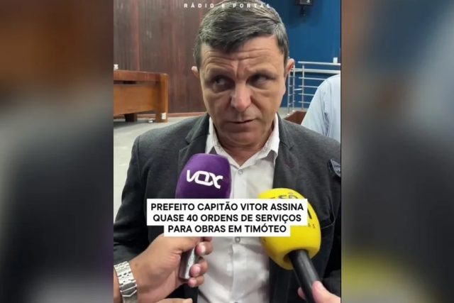 Capitão Vitor assina quase 40 ordens de serviço para novas obras em Timóteo